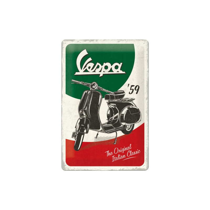 Vespa Blechschild The Italian Classic - Nostalgic-Art