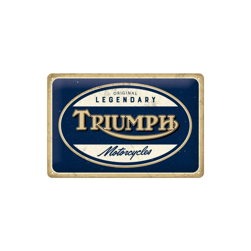 Triumph Blechschild Legendary Motorcycles - Nostalgic-Art
