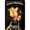 Harley-Davidson Blechschild Biker Babe - Nostalgic-Art