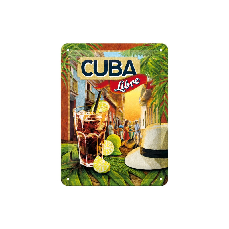 Cuba Libre - Blechschild - Nostalgic-Art