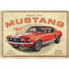 Ford Mustang Blechpostkarte rot - Nostalgic-Art