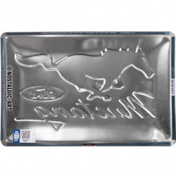 Ford Mustang Blechschild Black - Nostalgic-Art