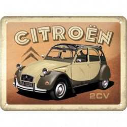Citroen 2CV Blechschild Ente - Nostalgic-Art