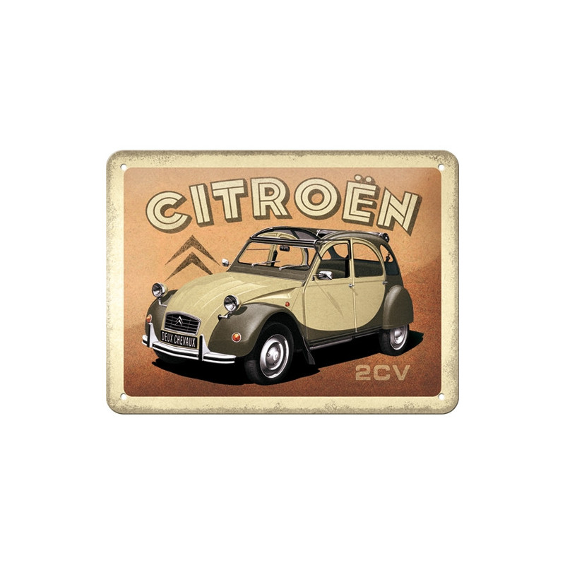 Citroen 2CV Blechschild Ente - Nostalgic-Art