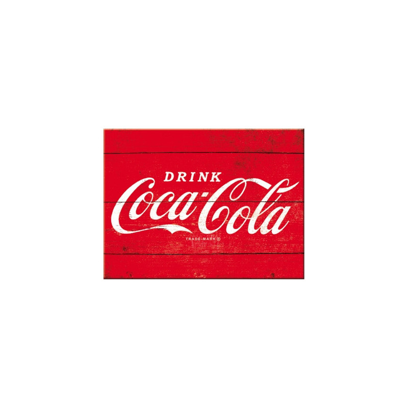 Coca Cola Magnet Logo rot - Nostalgic-Art