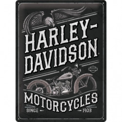 Harley-Davidson Blechschild Motorcycles Eagle - Nostalgic-Art
