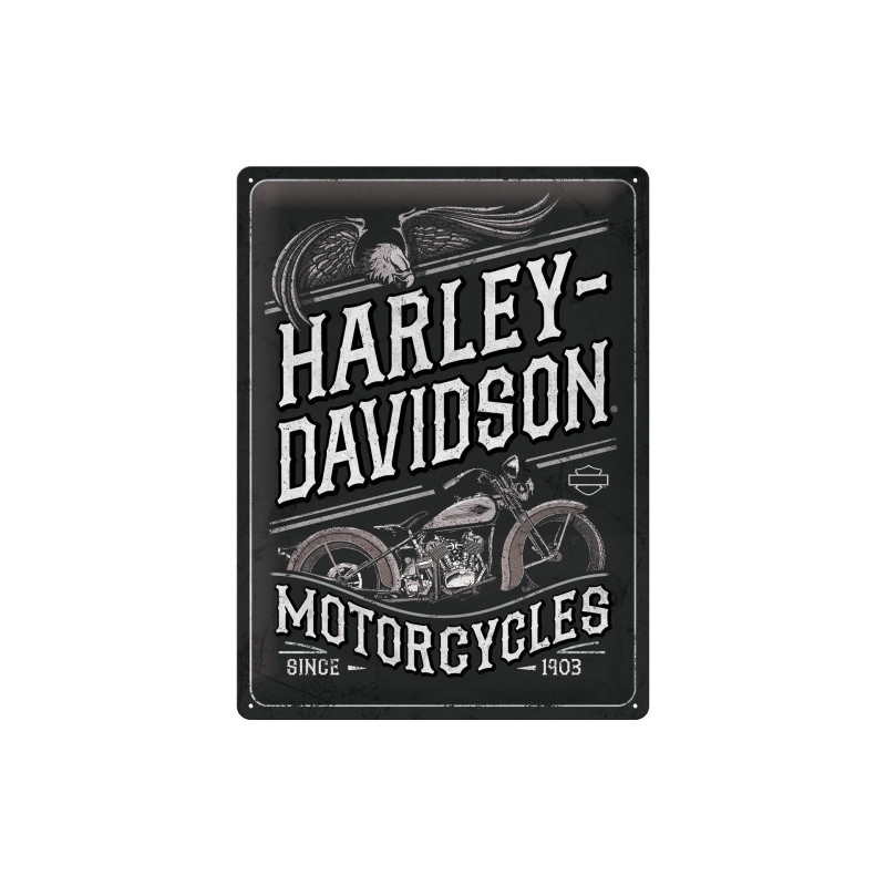 Harley-Davidson Blechschild Motorcycles Eagle - Nostalgic-Art