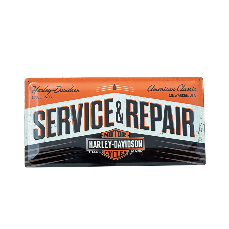Harley-Davidson Blechschild Service & Repair - Nostalgic-Art