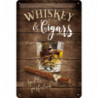 Whiskey & Cigars Blechschild - Nostalgic-Art
