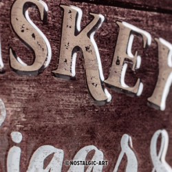 Whiskey & Cigars Blechschild - Nostalgic-Art