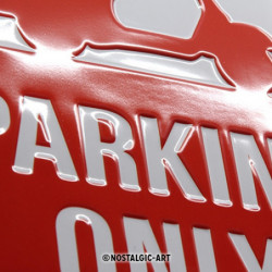 Vespa Blechschild Parking Only - Nostalgic-Art