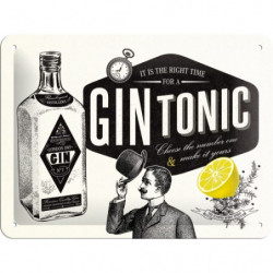 Gin Tonic Blechschild -...