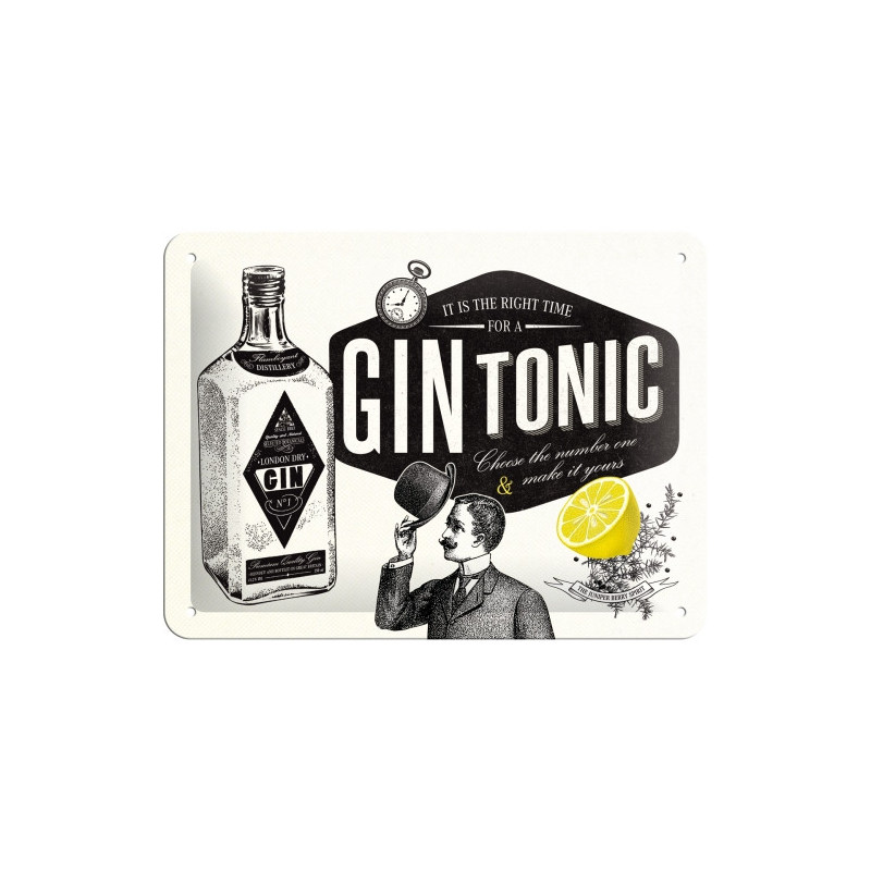Gin Tonic Blechschild - Nostalgic-Art