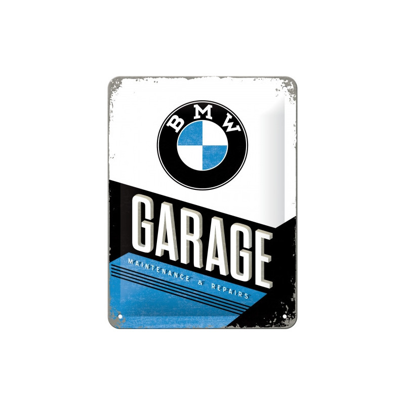 BMW Blechschild Garage - Nostalgic-Art