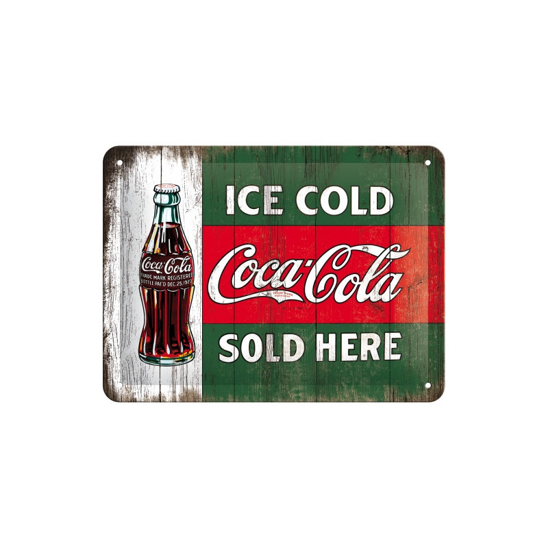 Coca Cola Blechschild Ice Cold - Nostalgic-Art