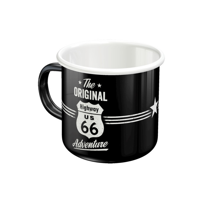Route 66 Emaille-Becher - Nostalgic-Art