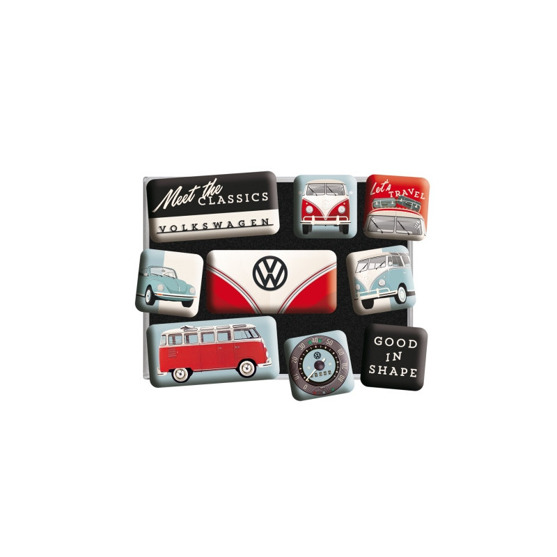 VW Magnet-Set Meet The Classics - Nostalgic-Art