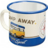 VW Emaille-Becher Bulli Let's Camp Away - Nostalgic-Art