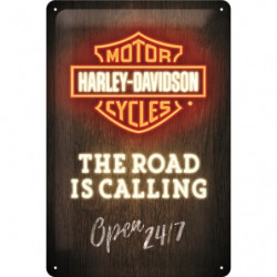 Harley-Davidson Blechschild Road is Calling - Nostalgic-Art