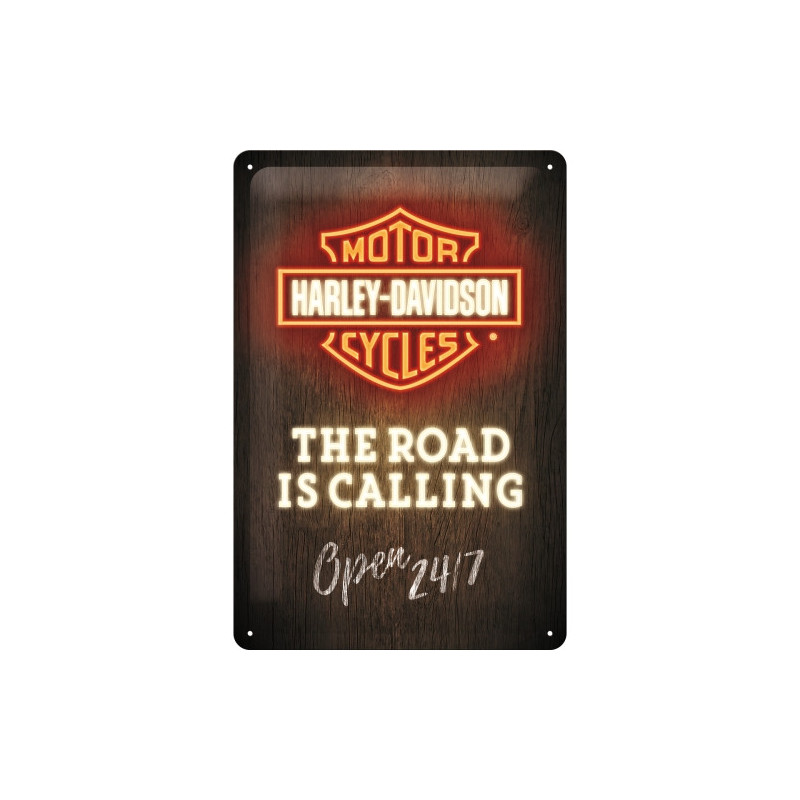 Harley-Davidson Blechschild Road is Calling - Nostalgic-Art