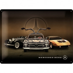 Mercedes-Benz Blechschild 3 Cars - Nostalgic-Art