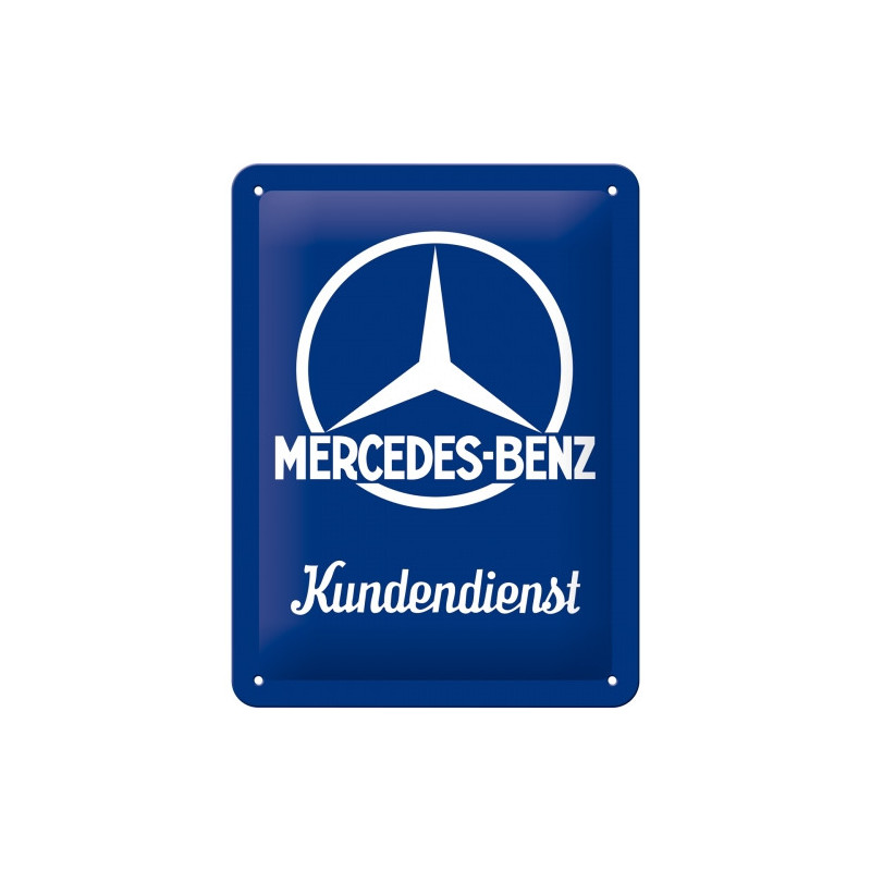 Mercedes-Benz Blechschild Kundendienst - Nostalgic-Art