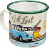 VW Emaille Becher Bulli Let's Get Lost - Nostalgic-Art