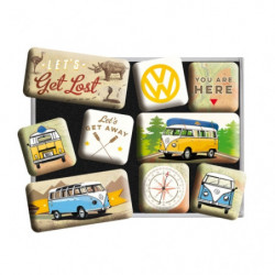 VW Magnet-Set Bulli Let's Get Lost - Nostalgic-Art