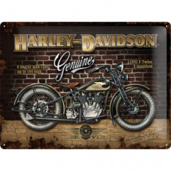 Harley-Davidson Blechschild Brick Wall - Nostalgic-Art