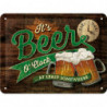 Beer O' Clock Glasses Blechschild - Nostalgic-Art