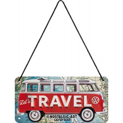 VW Hängeschild Let's Travel - Nostalgic-Art