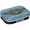 Harley-Davidson Pillendose Logo blue - Nostalgic-Art