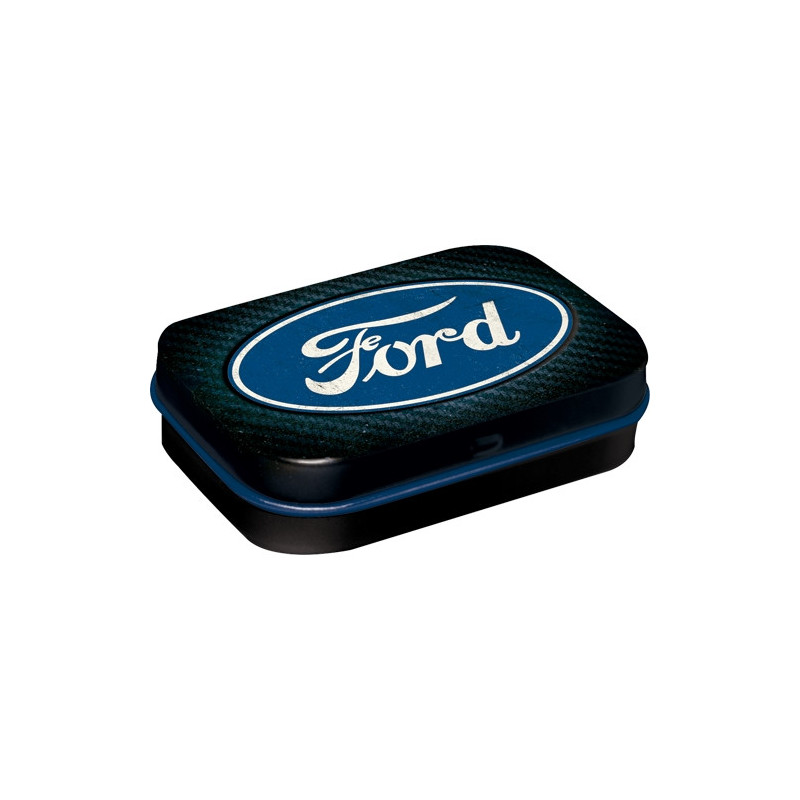 Ford kleine Dose Pillendose Logo Blue Shine - Nostalgic-Art