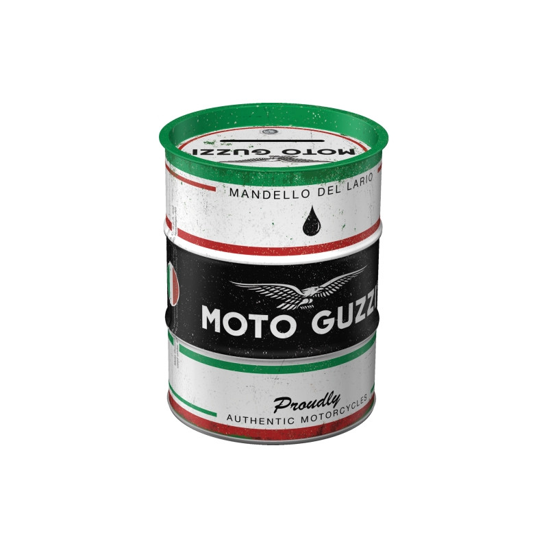 Moto Guzzi Spardose Ölfass Italian Motorcycle Oil - Nostalgic-Art