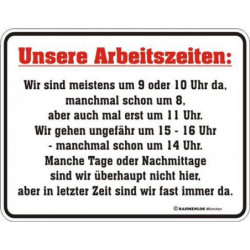 Blechschild Unsere...