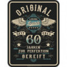 Blechschild Original lebende Legende 60 Jahre - RAHMENLOS® 3979
