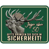 Blechschild Jäger über 50 - RAHMENLOS® 3798