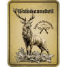 Blechschild Jagen ist Naturschutz - RAHMENLOS® 3937