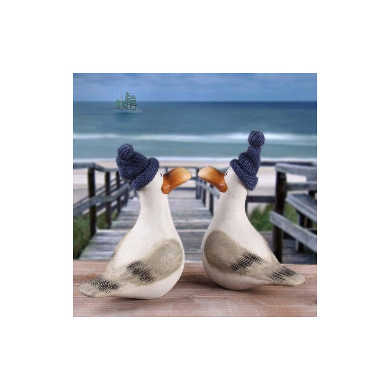 Möwe Hinnerk mit Pudelmütze maritime Dekoration Möwe Hinnerk mit Pudelmütze maritime Dekoration