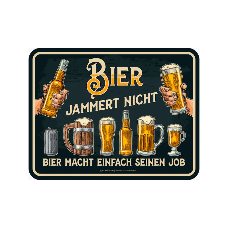 Kühlschrankmagnet Bier jammert nicht Magnet Kühlschrankmagnet Bier jammert nicht Magnet