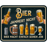 Kühlschrankmagnet Bier jammert nicht Magnet