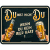 Kühlschrankmagnet Du bist nicht Du Magnet - RAHMENLOS®