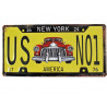 Blechschild US No1 Nummernschild - gestanzt - 30x15 cm