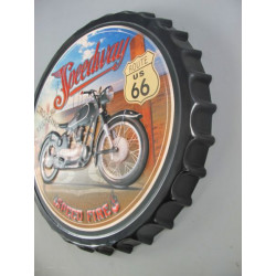 Blechschild Route 66 Speedway Ø 50 cm