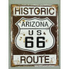 Blechschild Route 66 Historic Arizona