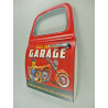 Blechschild Autotür Garage Pin Up Girl