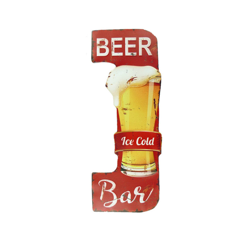 Blechschild Beer Bar