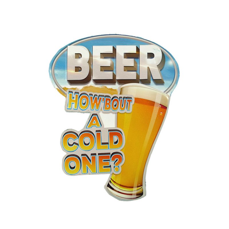 Blechschild Beer Cold One Blechschild Beer Cold One