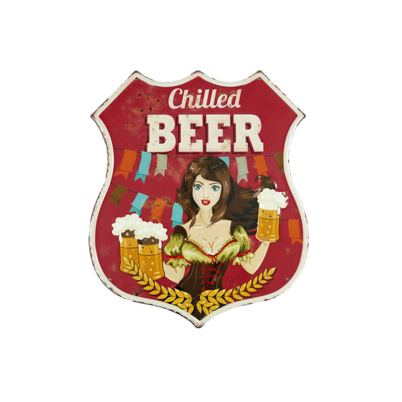 Blechschild Chilled Beer