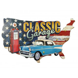 Blechschild Classic Garage Auto